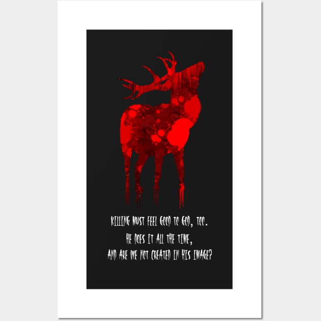 BLOOD STAG Wall Art by missfortune-art